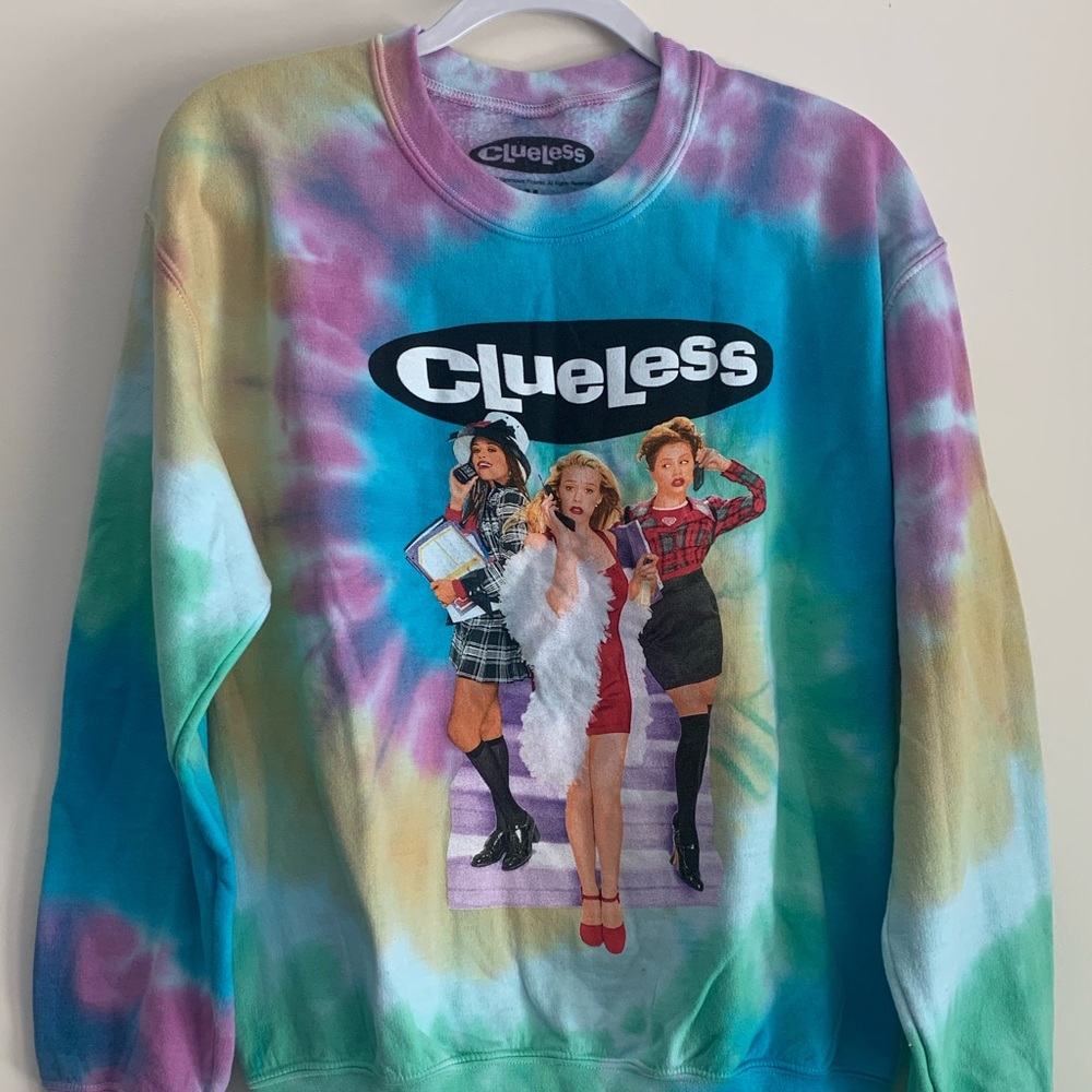 Clueless tie dye sweatshirt